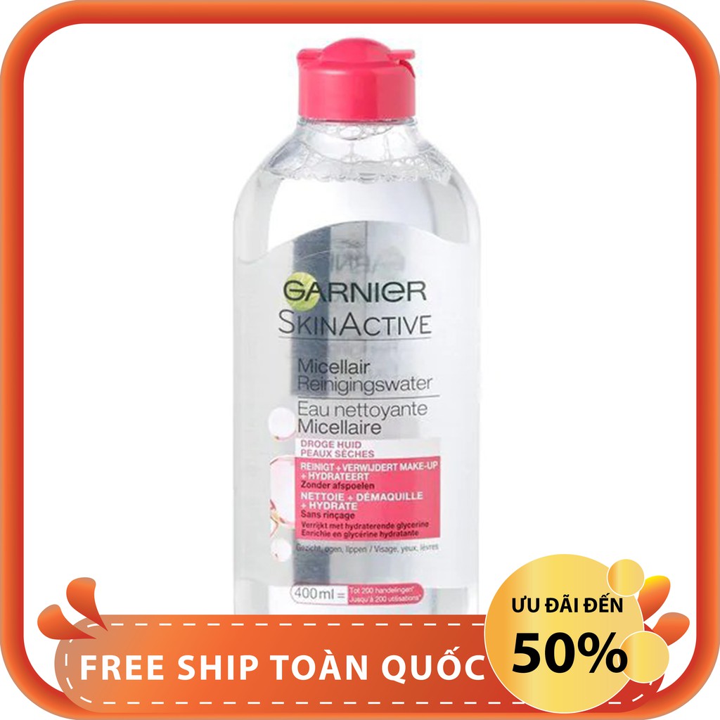 Nước tẩy trang Garnier Skinactive 400ml tẩy trang dịu nhẹ và làm sạch sâu