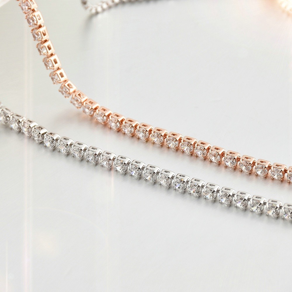 Vòng Tay Hợp Kim Mạ Vàng/Bạc Đính Đá Quý Nhân Tạo Sang Trọng Quý Phái Dành Cho Nữ