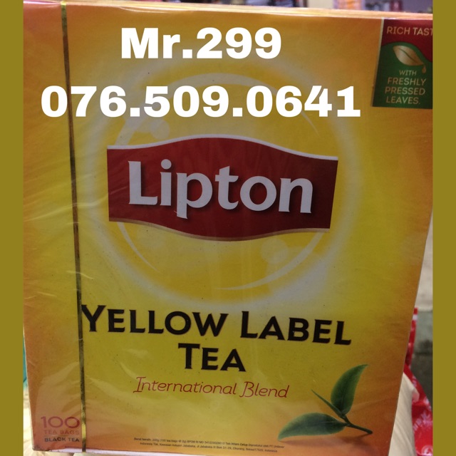 Trà Lipton túi lọc hộp 200 gram