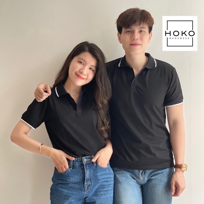 Áo thun polo nam HOKO MAN - Cotton 100%, màu sắc đơn giản, dễ dàng phối đồ THE BASIC