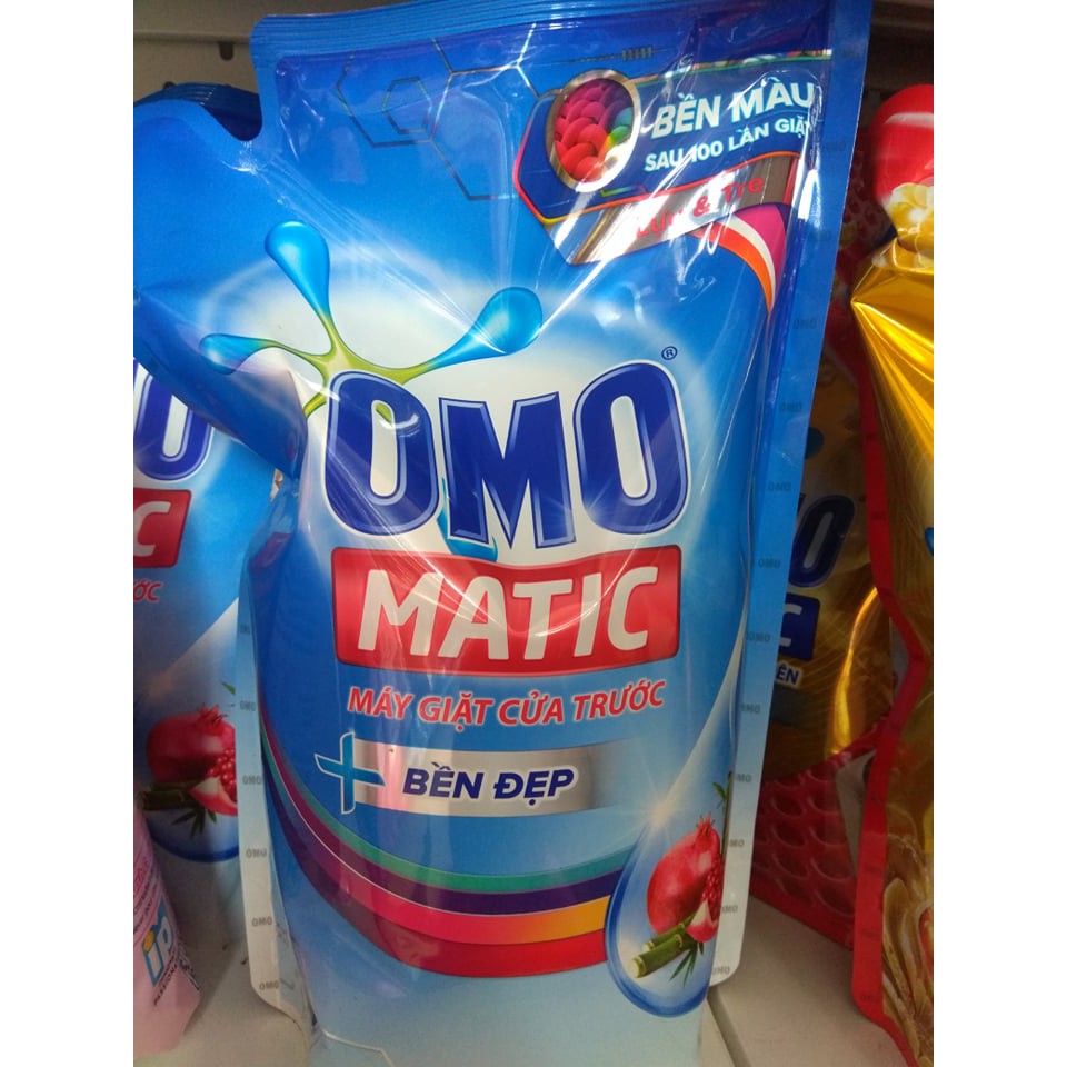 Túi Nước giặt Omo Matic dành cho máy giặt cửa trước túi 2.3kg