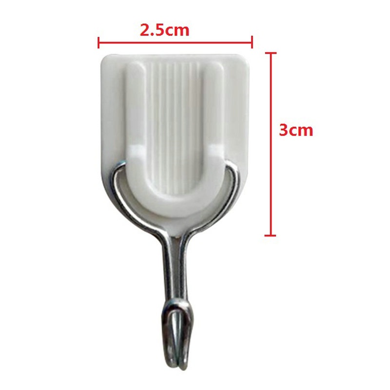 Set 6 Móc Treo Đồ Dán Tường Không Cần Đinh Ốc Tiết Kiệm Không Gian Đa Năng