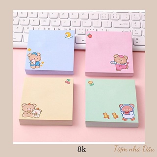 Giấy nhớ note vuông hoạt hình 8*8cm