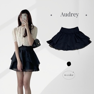 CV6310 Chân váy xòe ngắn AUDREY hai tầng chất voan có quần trong