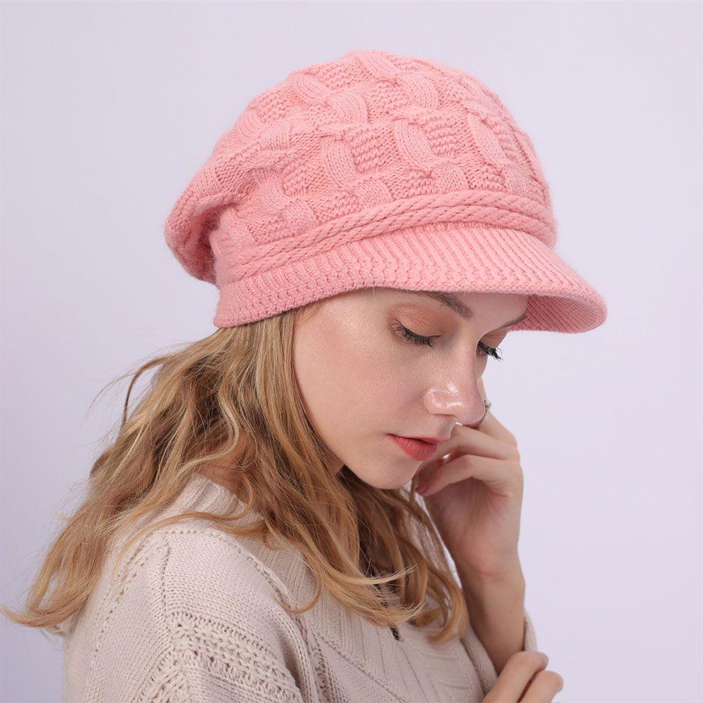 BSUNS Nón Beret Dày Dặn Ấm Áp Thời Trang Cho Nữ