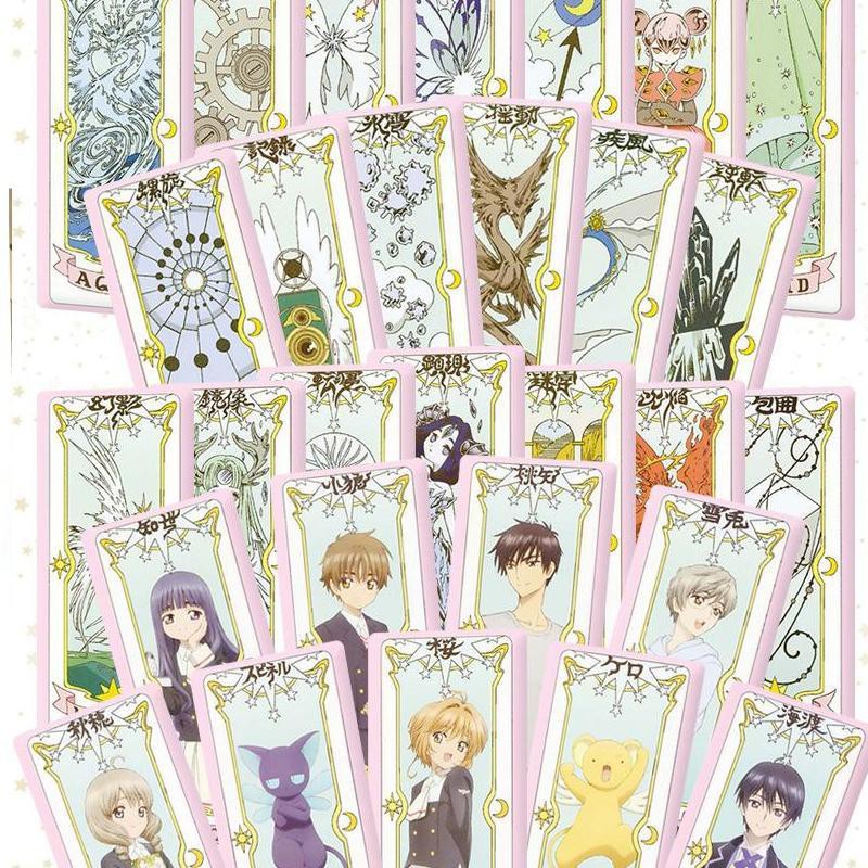 Bộ bài Tarot màu xanh Clow card/Cardcaptor Sakura /KINOMOTO SAKURA thủ lĩnh thẻ bài pha lê 2 loại quà cho fan