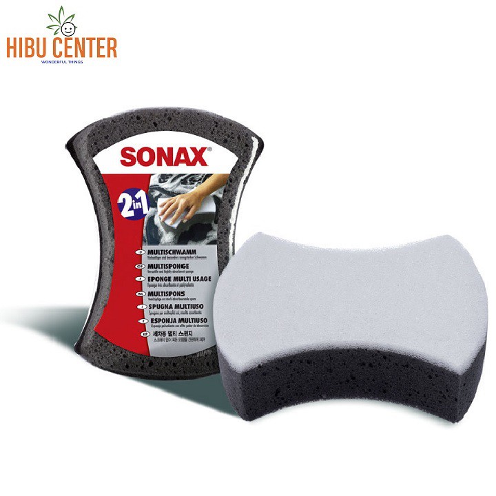 { Tạo bọt } Xốp bọt biển rửa xe SONAX Multi Sponge 428000