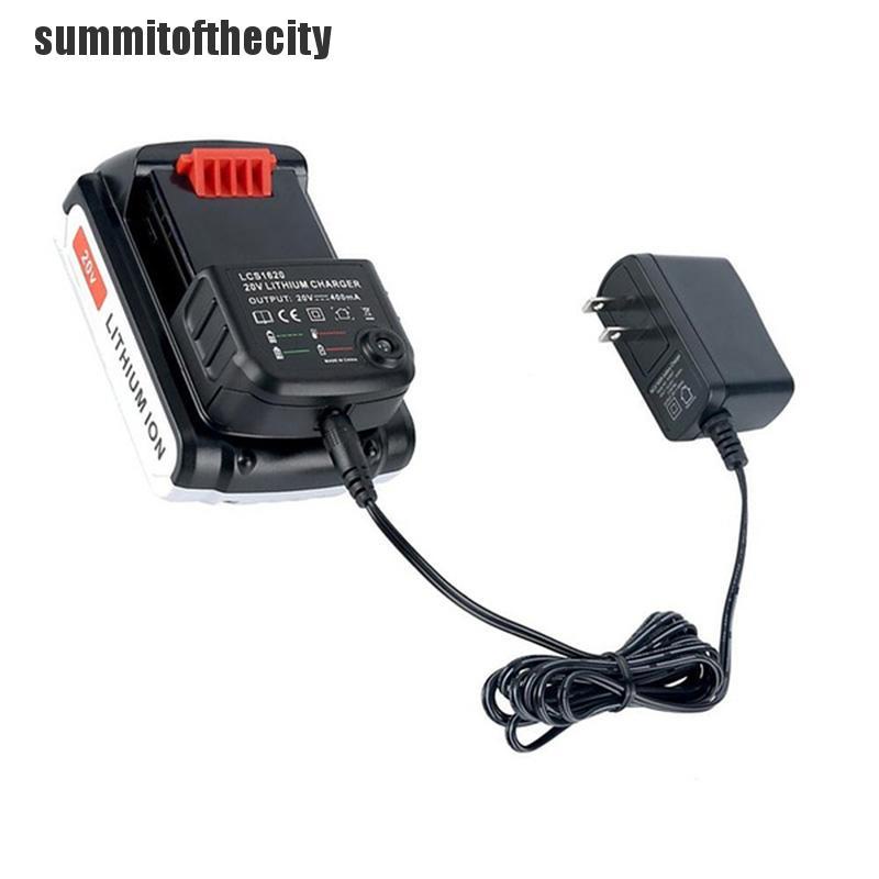 Bộ Sạc 20V Lithium LCS1620 Màu Đen + Có Thể Sạc Lại / STANLEY LBXR20