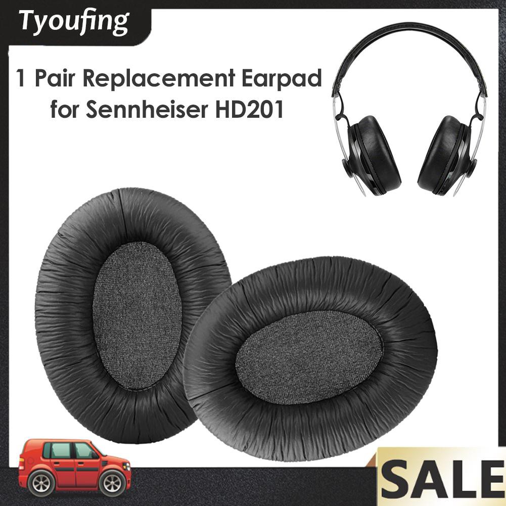 1 Miếng Đệm Tai Nghe Bằng Da Thay Thế Cho Sennheiser Hd201 Hd180