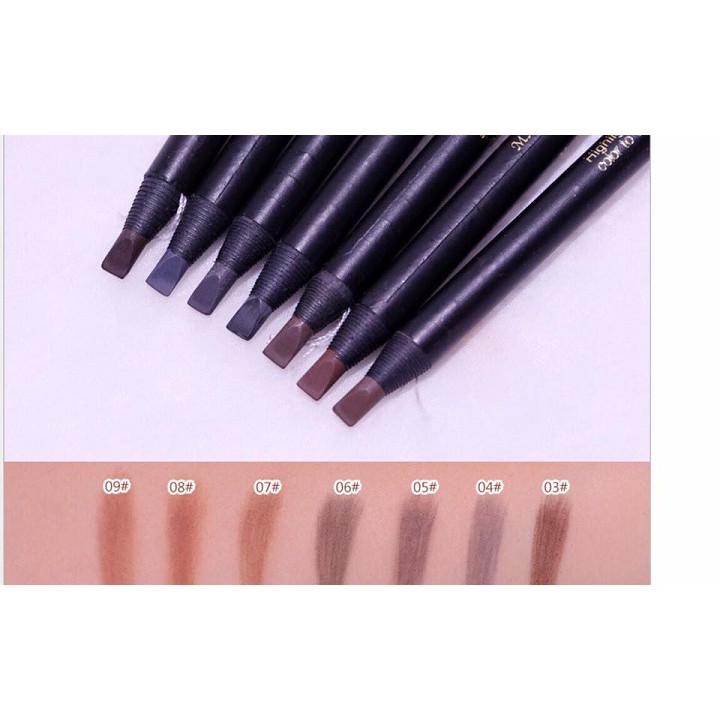 Chì Mày Phẩy Sợi Haozhuang Make Up Milano Eyebrow Pencil Precicion T27575 | BigBuy360 - bigbuy360.vn