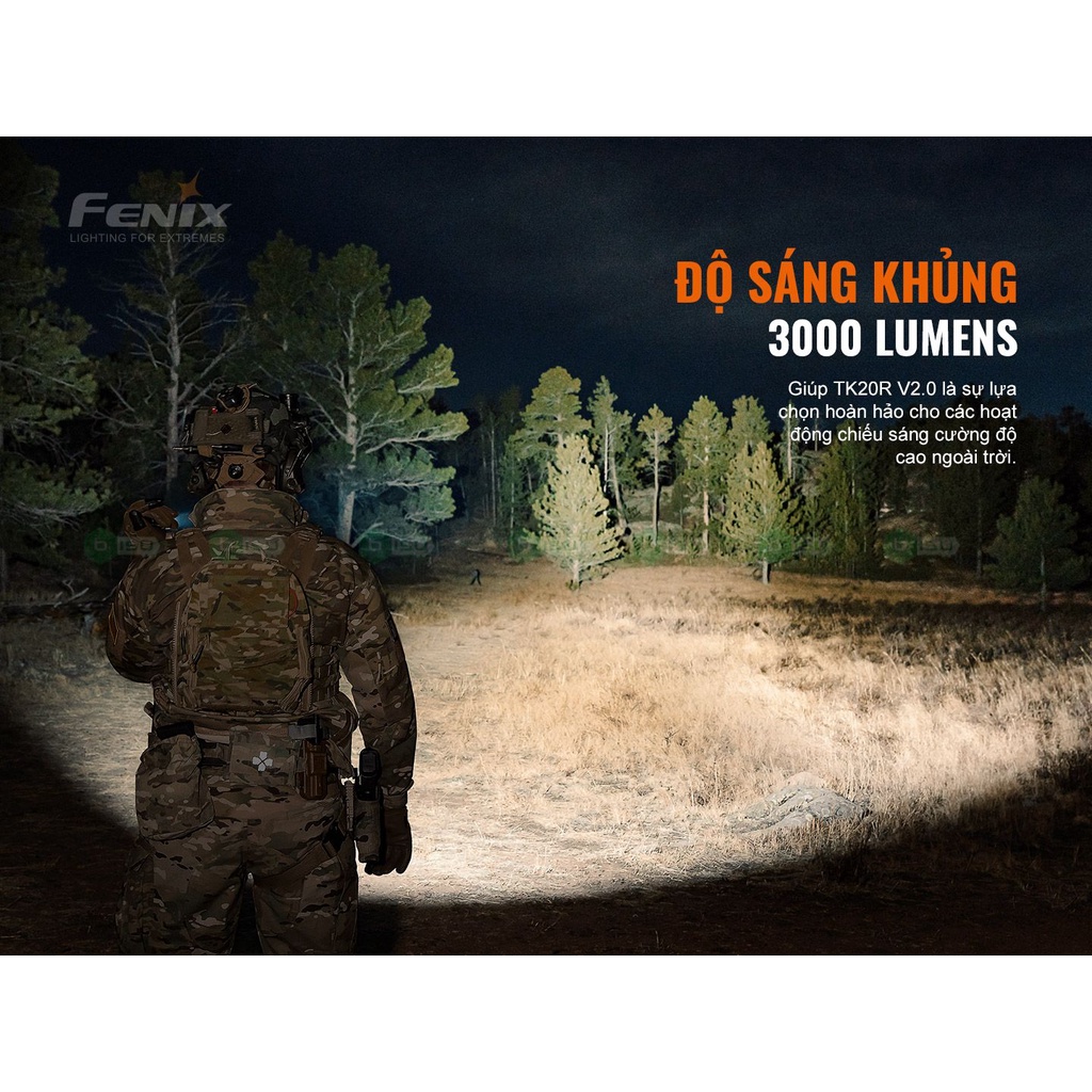 ĐÈN PIN FENIX - TK20R V2.0 - 3000 LUMENS