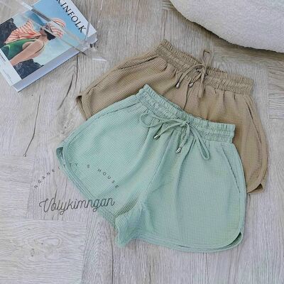 Quần đùi nữ shorts phồng xốp tổ ong hàng đẹp