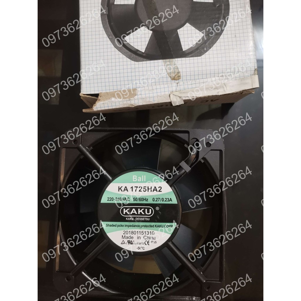 Quạt hút KAKU KA1725HA2, 220-240VAC, 172x150x51mm loại đẹp tốt có sẵn