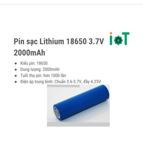 PIN Cell PIN 18650 2600mha HÀNG NHẬP KHẨU CHUẨN DUNG LƯỢNG-DÀNH CHO LOA Bluetooth,QUẠT MINI,QUẠT CẦM TAY