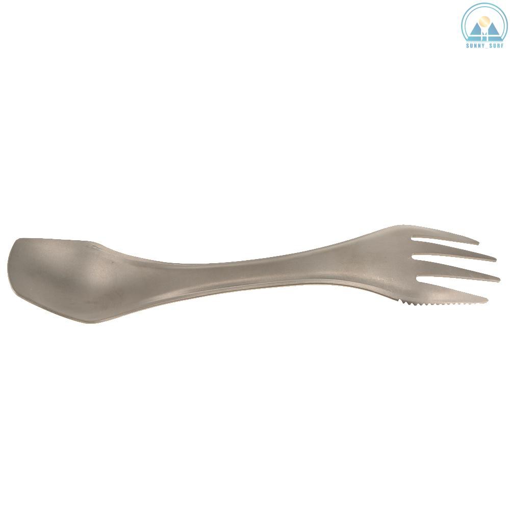 Sunny☀ Lixada 100% Titanium Outdoor Camping Picnic Spoon Fork Knife