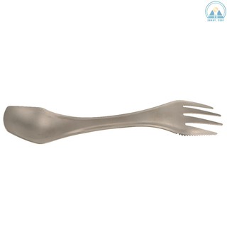 Sunny☀ Lixada 100% Titanium Outdoor Camping Picnic Spoon Fork Knife