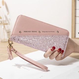 Ví nữ dài cầm tay kim tuyến FOA98 MIM STORE