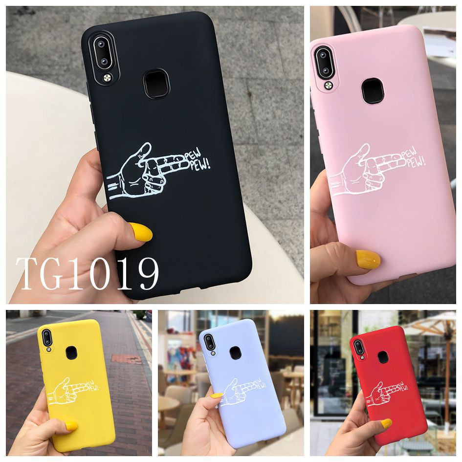 Cute Cactus Painted Case VIVO Y11 Y12 Y15 Y17 Y19 Y30 Y50 Y81 Y85 Y91 Y95 Y91i V11i V9 V11 V15 S1 PRO Soft Casing Cover