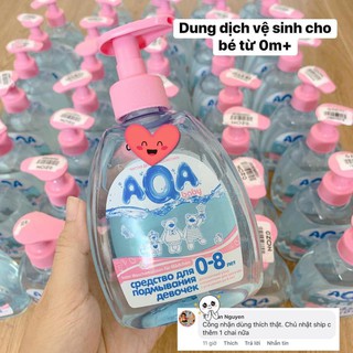 Dung dịch vệ sinh AQA cho bé 0-8 tuổi