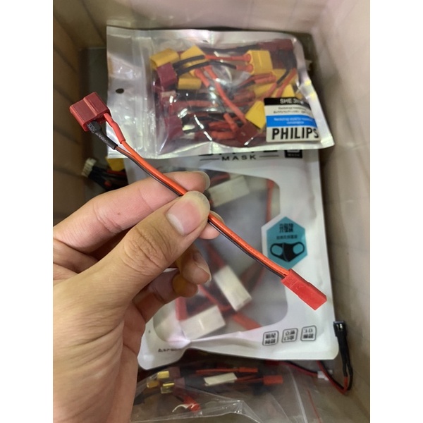 Giắc  chuyển đổi pin XT60 - chữ T, Esc XT60 - chữ T, SM - Jack T, Jst - chữ T đầu chuyển đổi cho xe, tàu, cano RC