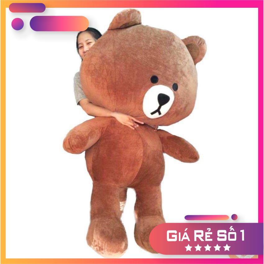 [Hàng Loại 1] ( Rẻ nhất shopee ) Gấu Bông Brown khổng lồ khổ vải 1m6- Hàng cao cấp