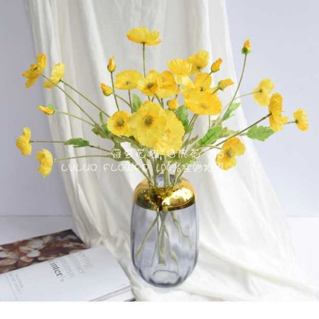 Hoa lụa - hoa anh túc (hoa poppy)