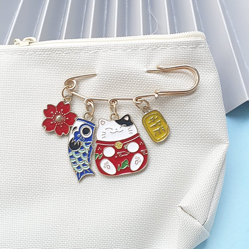 Cài áo kim tây mèo Neko Nhật Bản - GC460