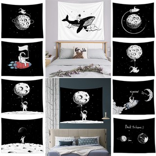 Thảm Treo Tường In Hình Phi Hành Gia Dùng Để Trang Trí Phòng Ngủ