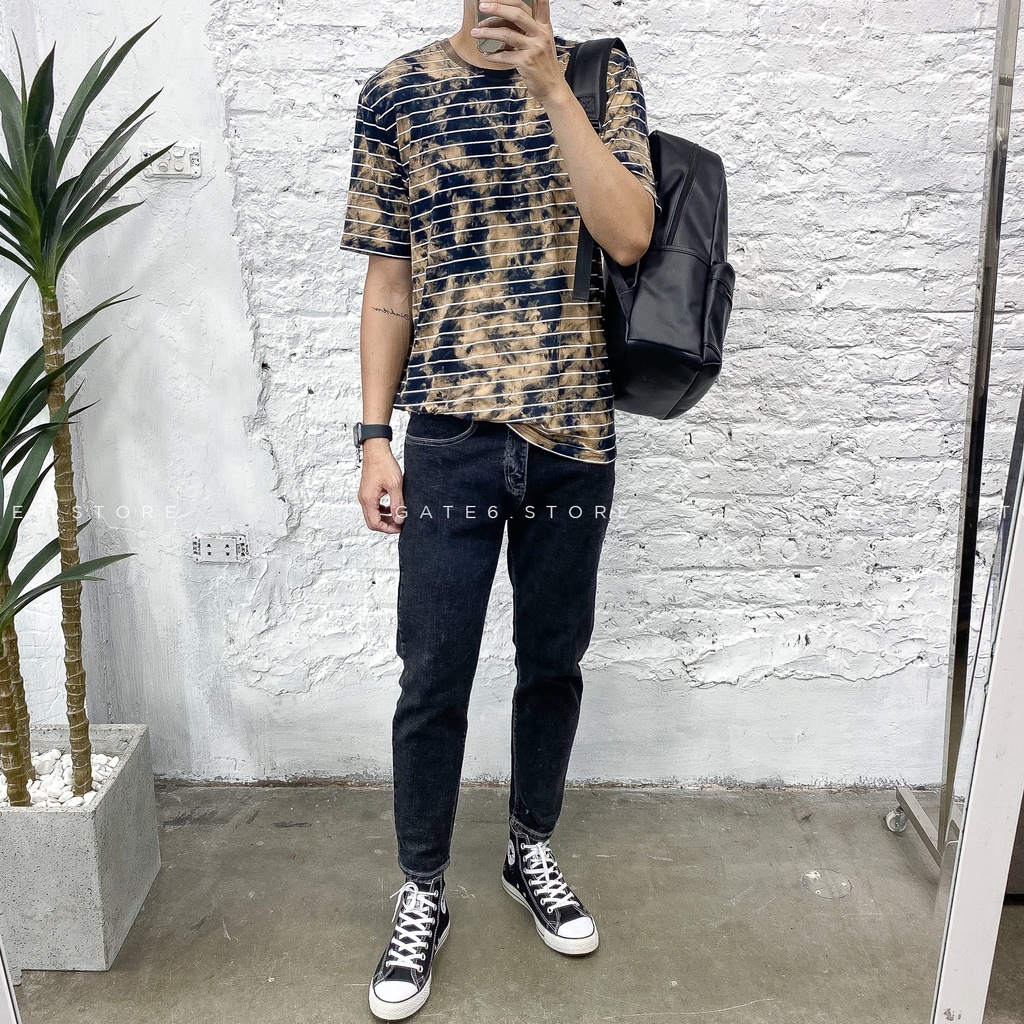 Áo Phông BT nhuộm tie dye, thun cotton mềm co giãn 4 chiều form oversize GATE6 - #4691