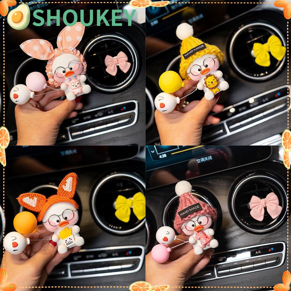 SHOOGII Lovely Duck Rabbit Car Air Outlet Perfume Clip Freshener Essential Oil Scent Aromas Diffuser Auto Interior Decoration