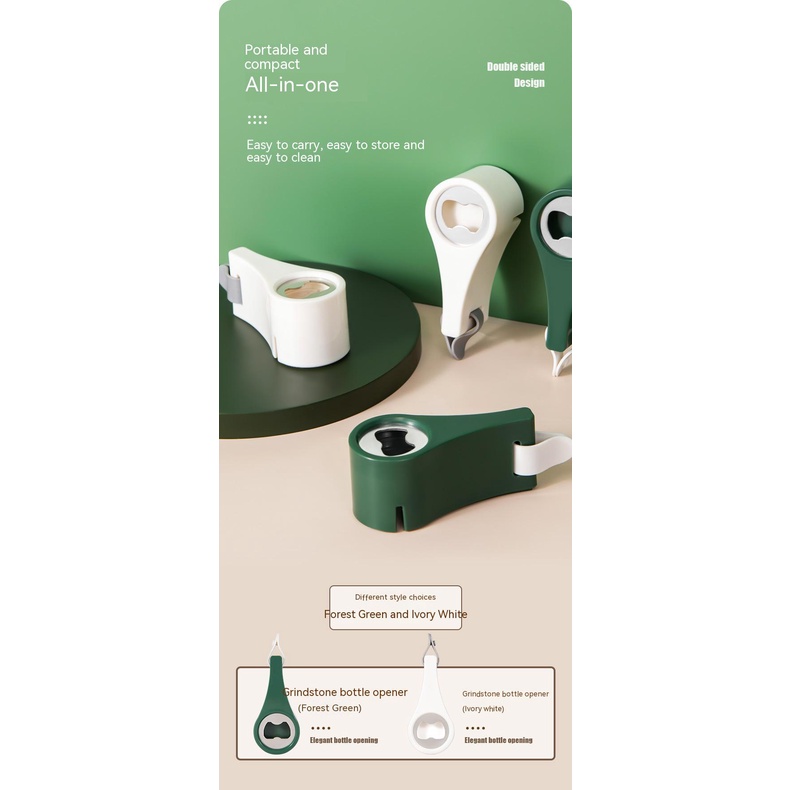 Dụng Cụ Mở Nắp Chai Bằng Đá Đa Năng Hai Trong Một