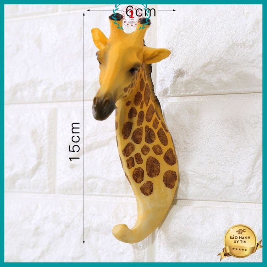 móc treo hình động vật loại kích thước lớn hình 3D chi tiết cao , vật liệu Nhựa và kim loại siêu chắc Qbinshop maitoshi
