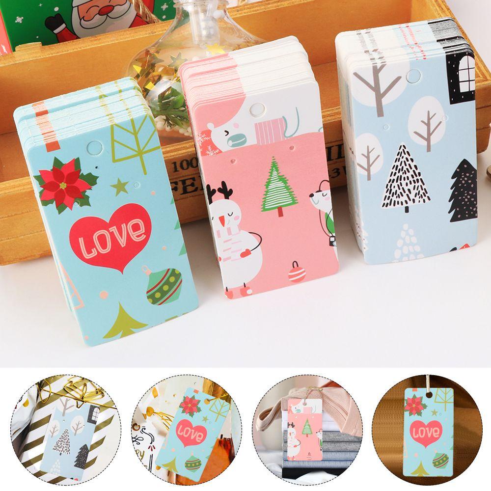 PINEVN Set 100 Tấm Thẻ Giấy Trưng Bày Bông Tai DIY