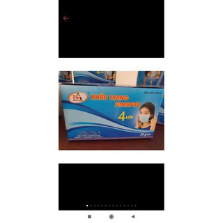 1 hộp khẩu trang y tế 50 chiếc 4lớp kháng khuẩn