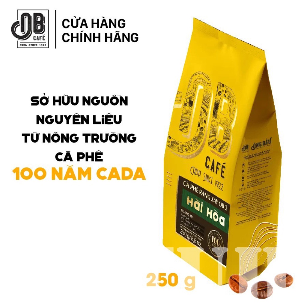 [6 TÚI]Cà Phê Rang Xay Ông Bầu Hài Hòa Túi 250, Cafe OB-TUH Store