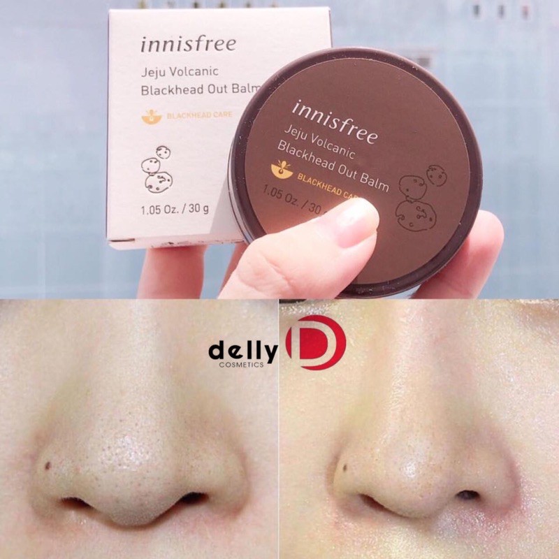 Sáp làm sạch mụn Innisfree jeju Volcanic Black Head Out Balm - giúp tan chảy mụn đầu đen, hút sạch bã nhờn, thông thoáng