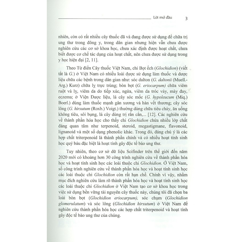 Sách - Chi Bọt Ếch (Glochidion), Hóa Học Các Hợp Chất Triterpenoid Và Hoạt Tính Gây Độc Tế Bào Ung Thư