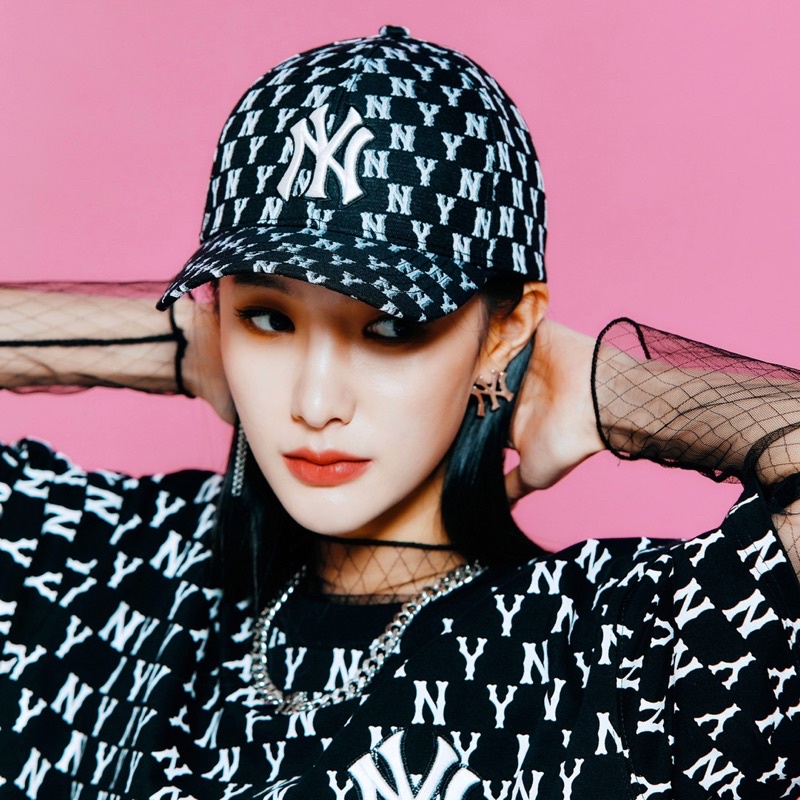 (HÀNG XUẤT XỊN) Mũ / Nón đen N03 M//L//B N//Y MONOGRAM BASEBALL CAP PINK Made in Viet//nam full-tem-tag One size