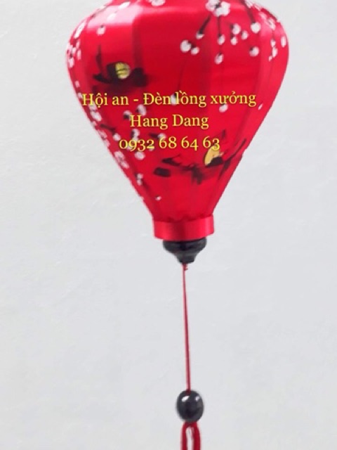 Đèn lồng Hội an vẽ đào,thuyền hoa đào, hoa mai dáng tỏi size 30cm hoặc 45cm, màu tuỳ chọn