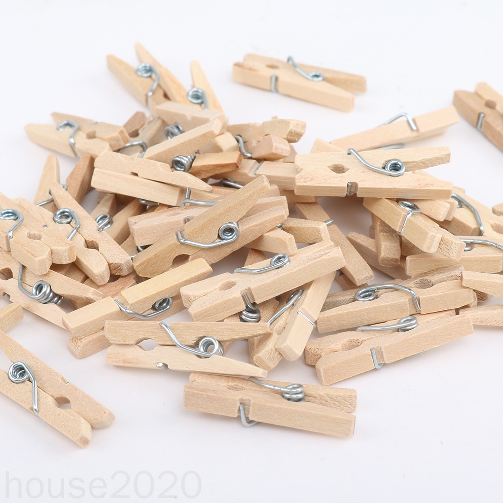 Kẹp gỗ treo ảnh/quần áo mini DIY 2020