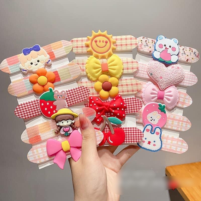 SÉT 10 BĂNG ĐÔ DÁN TÓC CHO BÉ NHIỀU HÌNH