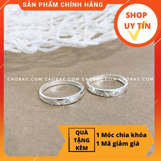 Nhẫn đôi bạc💝freeship💝nhập mã giảm 5k💝nhẫn đôi bạc the little love