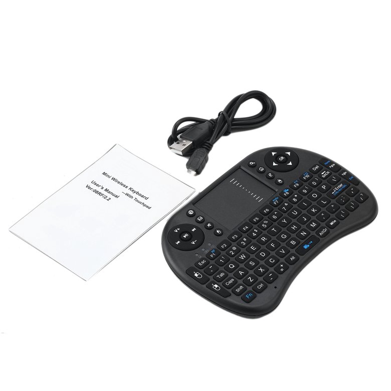 PK Mini Wireless Keyboard Multi-media Remote Control Touchpad Handheld Keyboard