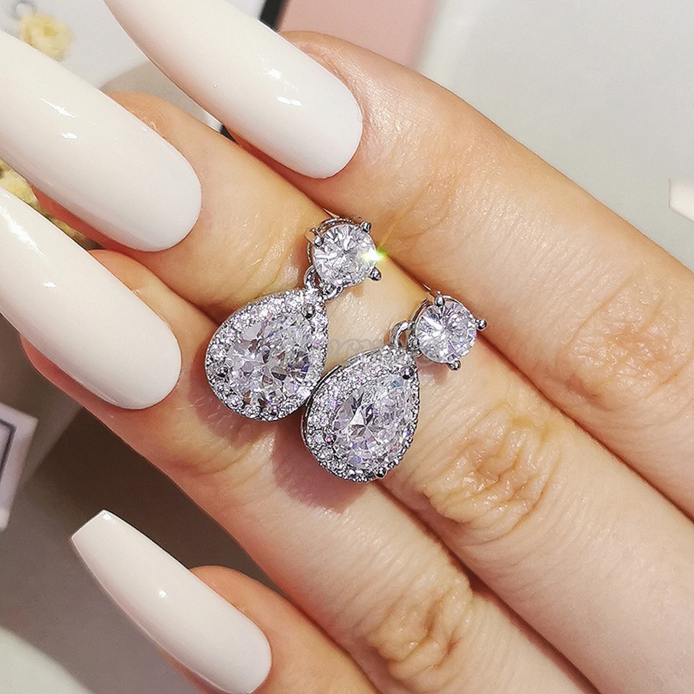 Khuyên Tai Nữ Đính Đá Thời Trang