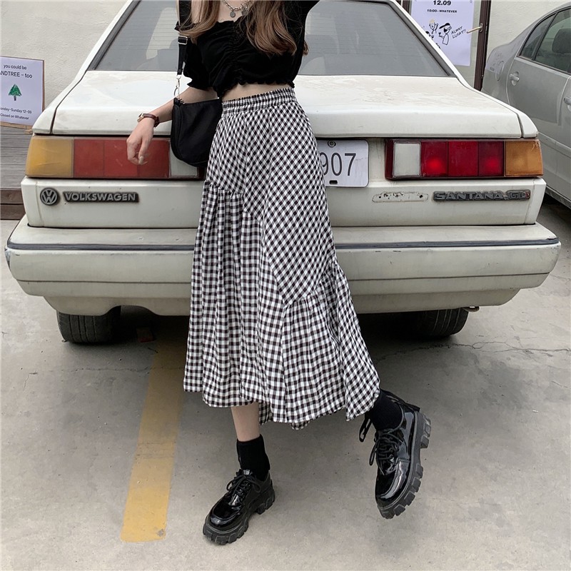 Chân Váy Dài Họa Tiết Caro Nhiều Màu Thời Trang Cho Nữ | BigBuy360 - bigbuy360.vn