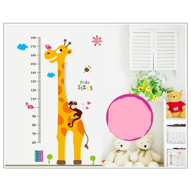 Decal Đo Chiều Cao Nhiều Họa Tiết Dễ Thương,Cute _Shop YếnShopKidss | BigBuy360 - bigbuy360.vn