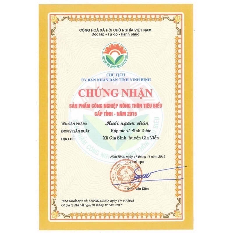 MUỐI NGÂM CHÂN THẢO DƯỢC - sản phẩm của HTX sinh dược. Thuộc xã Gia Sinh-Gia Viễn-Ninh Bình.