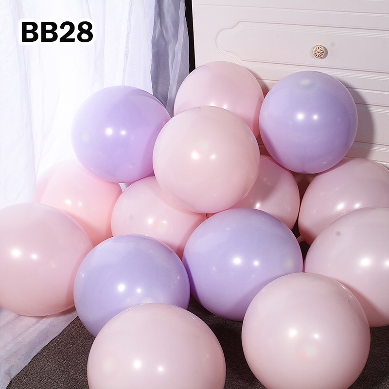 10 bong bóng phối độc đáo lạ mắt màu pastel Balloon party Happy birthday wedding mã 19 đến 36