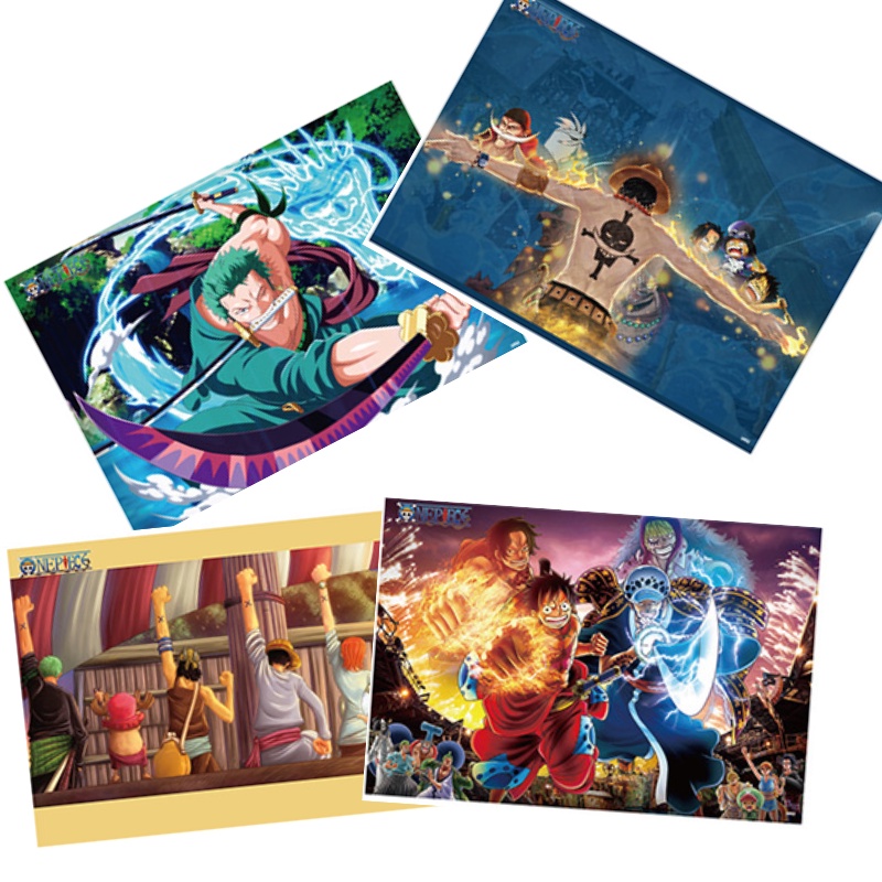 Set 8 tấm tranh poster to A3 ONE PIECE anime áp phích siêu chất