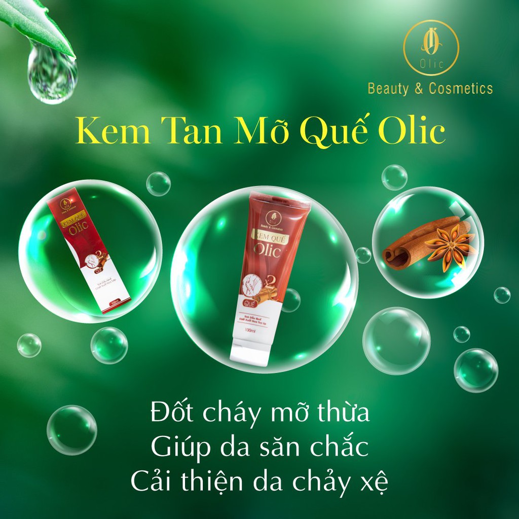 Kem quế olic kem tan mỡ giảm mỡ thừa gel săn chắc 100ml chính hãng